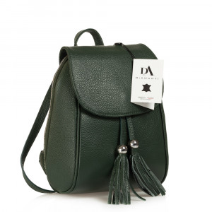 Rucsac dama din piele naturala DiAmanti Giuseppe Verde Scuro